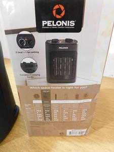 Pelonis 1500-Watt 9 in. Electric Personal Ceramic Space Heater with Thermostat