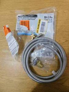 Everbilt 38 in. COMP x 38 in. COMP x 96 in. Universal Stainless Steel Dishwasher Connector