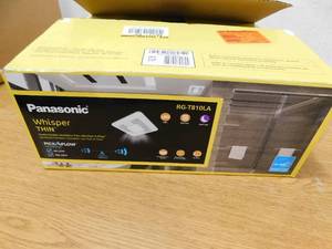 Panasonic WhisperThin DC LED Pick-A-Flow 80 -100 CFM CeilingWall Bathroom Exhaust Fan, 3-38 in. Low Profile Housing