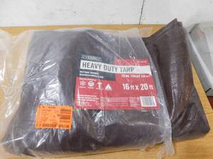 Everbilt 16 ft. x 20 ft. BrownSilver Heavy Duty Tarp