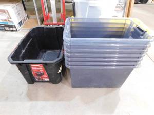(11) Assorted Storage totes