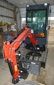 New 2023 MIVA VA13C Mini Excavator with Cab and thumb