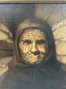 RP (Ron) WOLFE Elder Woman Portrait AMAZING DETAIL