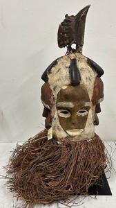 Nigerian 4 face Wood mask