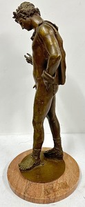 Antique Bronze Sculpture of Narcissus