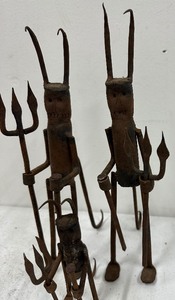 Lot of Afro-Brazilian Sacred Metal Art Figures