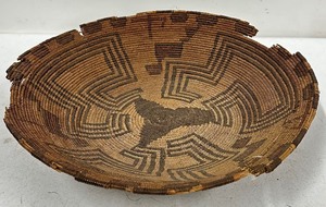 1880s Apache Woven Basket With Breakage