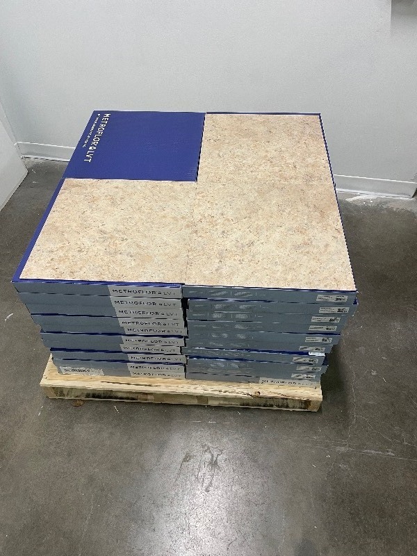 324 SF of Premium 20mm Wear Layer Luxury Vinyl Tile flooring  - 18x18 - Golden Sand - G7