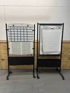 lot 3 image: Lot of 2- Mobile Bulletin Boards