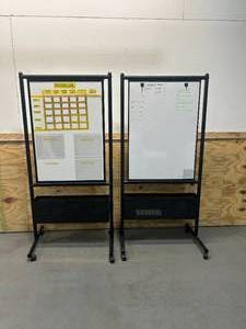 lot 4 image: Lot of 2- Mobile Bulletin Boards