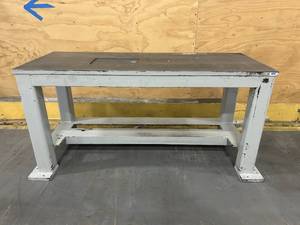 lot 11 image: Solid Steel Workbench