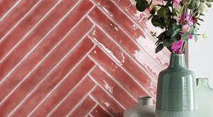 lot 53 image: Amadis Fine Tiles Mucho Rosa Coral 1.968 x 12.685 Wall Tiles (10.7639 Sq. ft.)