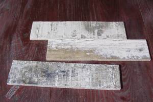 lot 63 image: Cifre Cermica Wall Tile Colonial Wood White 3 x 11.7 Vintage Matt White (11.28 Sq Ft)