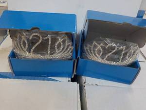lot 32 image: 2 Rhinestone Crowns...