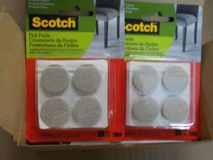lot 52 image: 4 Boxes 6 each Scotch Felt Pads...