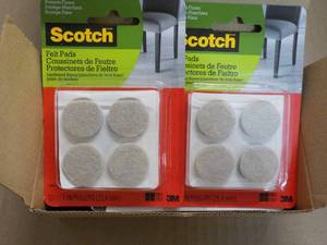 lot 55 image: 4 Boxes 6 each Scotch Felt Pads...