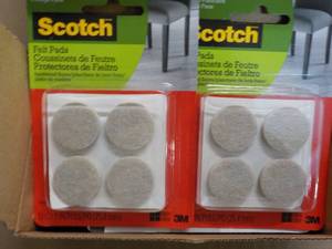 lot 56 image: 4 Boxes 6 each Scotch Felt Pads...