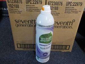 lot 68 image: 16 x 13.9 oz Cans Seventh Generation Disinfectant Spray