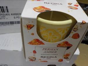 lot 82 image: 12 Regina Persian Amber Candles...
