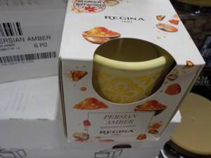 lot 83 image: 12 Regina Persian Amber Candles...