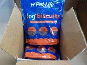 lot 89 image: 4 x 15 oz Bags Pet Life Dog Biscuits