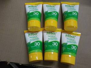 lot 112 image: 6 x 6 oz Alba Botanica Kids Sunscreen SPF 50