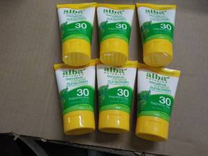 lot 113 image: 6 x 6 oz Alba Botanica Kids Sunscreen SPF 50