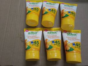 lot 115 image: 6 x 8 oz Alba Botanica After Sun Gel 98 Aloe Vera