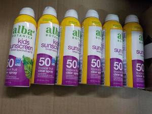lot 116 image: 6 x 8 oz Alba Botanica After Sun Gel 98 Aloe Vera