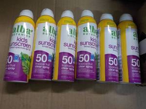 lot 117 image: 6 x 8 oz Alba Botanica After Sun Gel 98 Aloe Vera