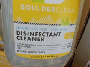 lot 127 image: 12 x 28 oz spray Bottle Boulder Clean Disinfectant Cleaner