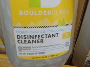 lot 129 image: 12 x 28 oz spray Bottle Boulder Clean Disinfectant Cleaner