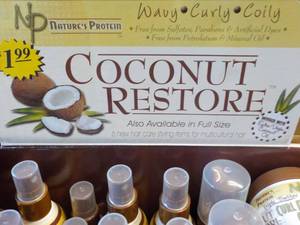 lot 131 image: Coconut Restore 37 sample size of 6 Different Products
