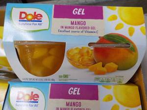 lot 155 image: Dole - 12 - 4 Packs Mango in the Mango Gel