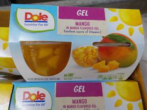 lot 156 image: Dole - 12 - 4 Packs Mango in the Mango Gel