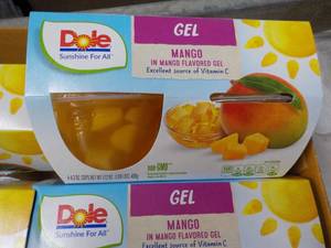 lot 157 image: Dole - 12 - 4 Packs Mango in the Mango Gel