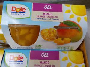 lot 159 image: Dole - 12 - 4 Packs Mango in the Mango Gel