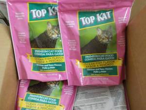lot 188 image: 10 x 15 oz Bags Top Kat Premium Cat Food
