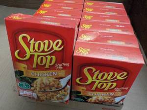 lot 207 image: 12 x 6 oz Boxes Stove Top Chicken Stuffing Mix best date 052024