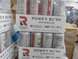 lot 211 image: 2 x 12 packs Rowdy Power Burn Watermelon Energy Drink