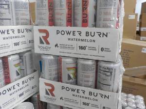 lot 213 image: 2 x 12 packs Rowdy Power Burn Watermelon Energy Drink