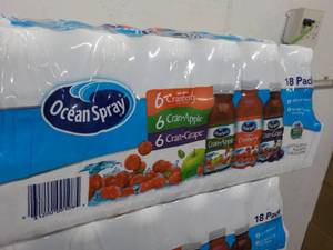 lot 223 image: 18 pack Ocean Spray - variety