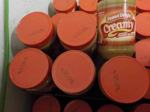 lot 227 image: 6 x 40 oz Peanut Delight Peanut Butter past best date