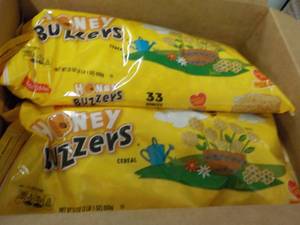 lot 232 image: 3 x 33 oz Bags Honey Buzzers Cereal Best by 10162023
