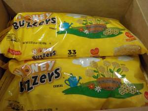 lot 233 image: 3 x 33 oz Bags Honey Buzzers Cereal Best by 10162023