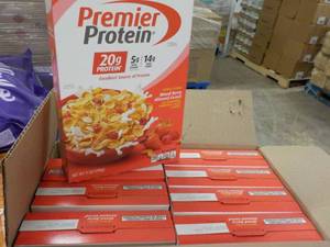 lot 240 image: 8 x 9 oz boxes Post Mixed Berry Almond Cereal Best by 082023