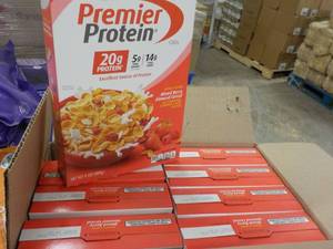 lot 241 image: 8 x 9 oz boxes Post Mixed Berry Almond Cereal Best by 082023