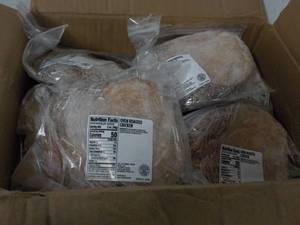 lot 242 image: L Case of 2 oz Frozen pkgs Oven Roasted Chicken Slices