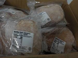 lot 245 image: L Case of 2 oz Frozen pkgs Oven Roasted Chicken Slices
