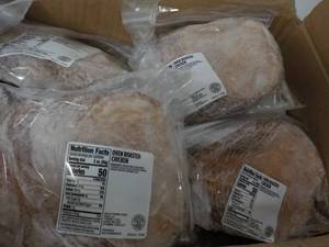 lot 246 image: L Case of 2 oz Frozen pkgs Oven Roasted Chicken Slices